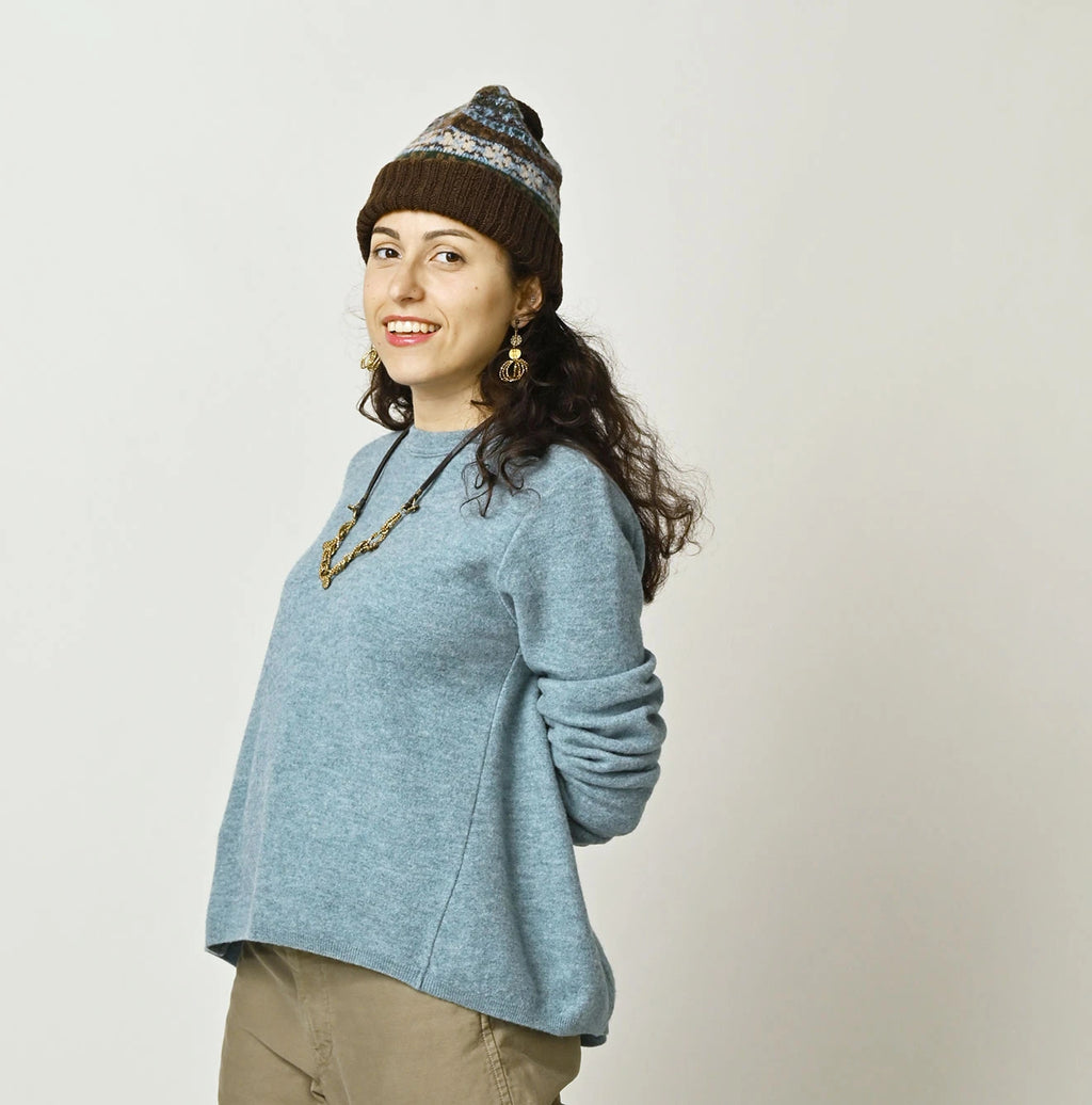 Float Boiled Wool Flare Sweater