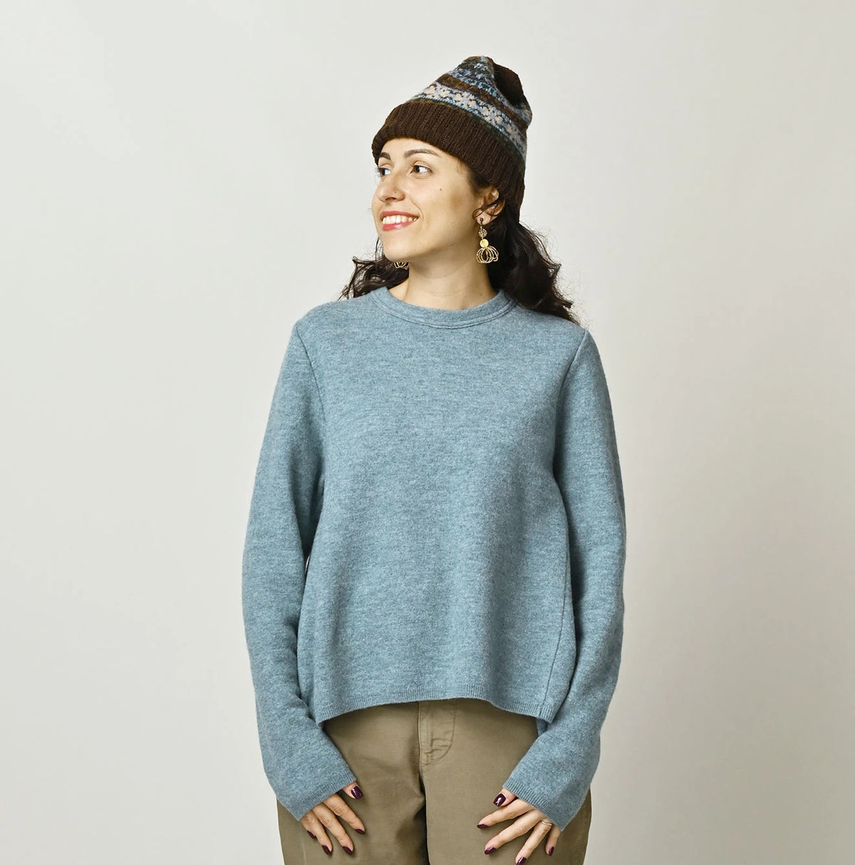 Float Boiled Wool Flare Sweater