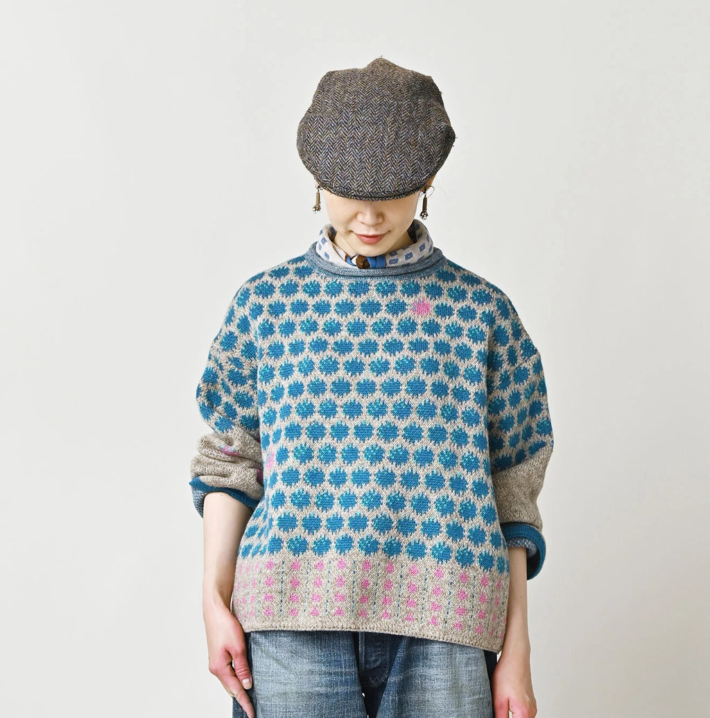 Shetland SAIJIKI Chestnuts Komon Sweater