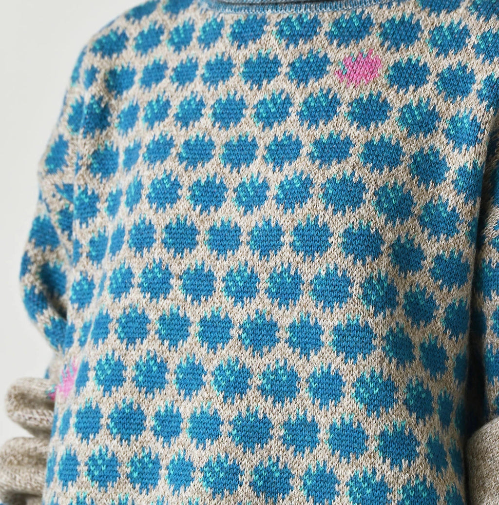 Shetland SAIJIKI Chestnuts Komon Sweater