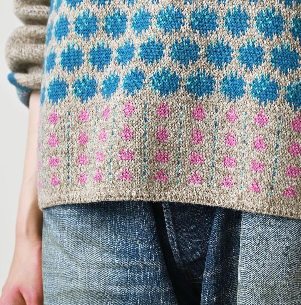 Shetland SAIJIKI Chestnuts Komon Sweater