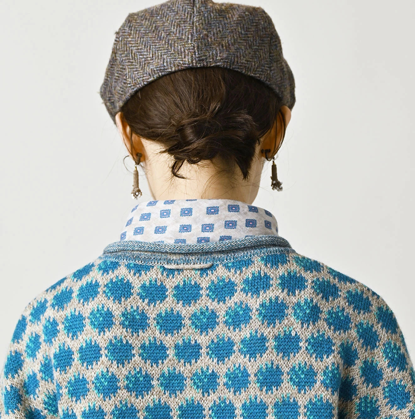 Shetland SAIJIKI Chestnuts Komon Sweater