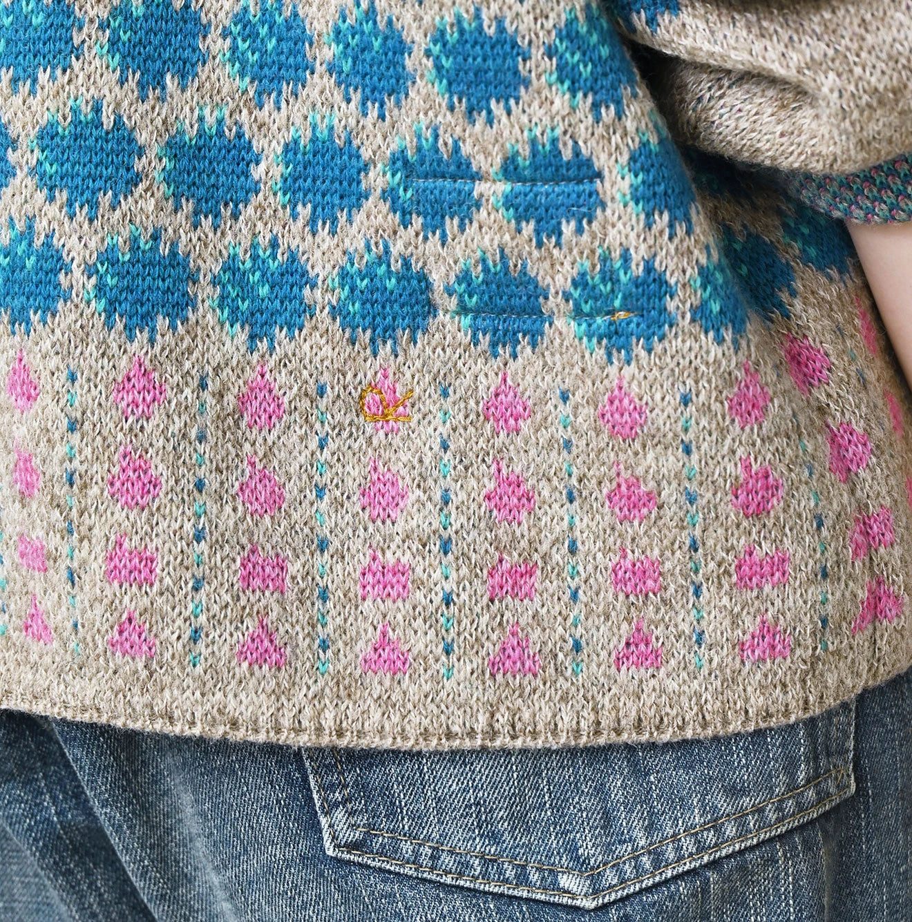 Shetland SAIJIKI Chestnuts Komon Sweater