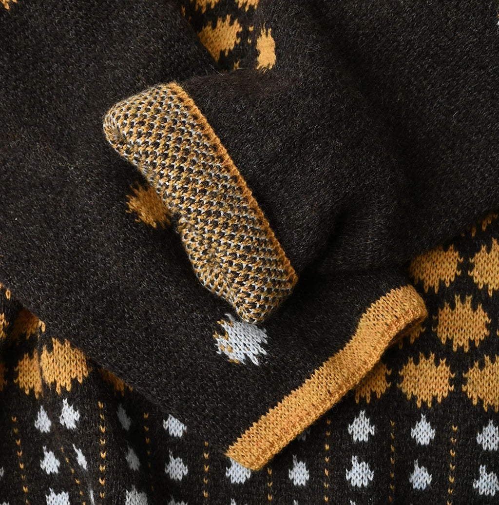 Shetland SAIJIKI Chestnuts Komon Sweater