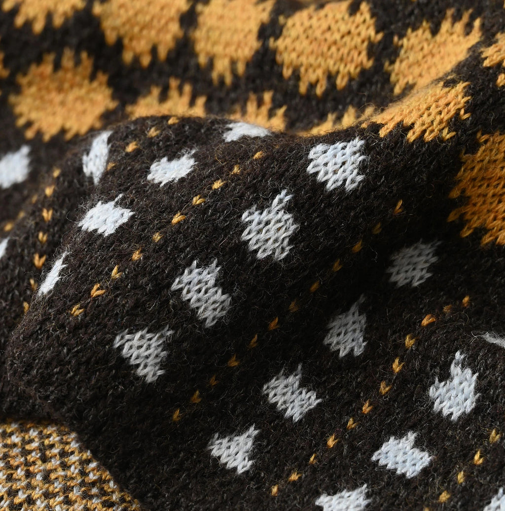 Shetland SAIJIKI Chestnuts Komon Sweater