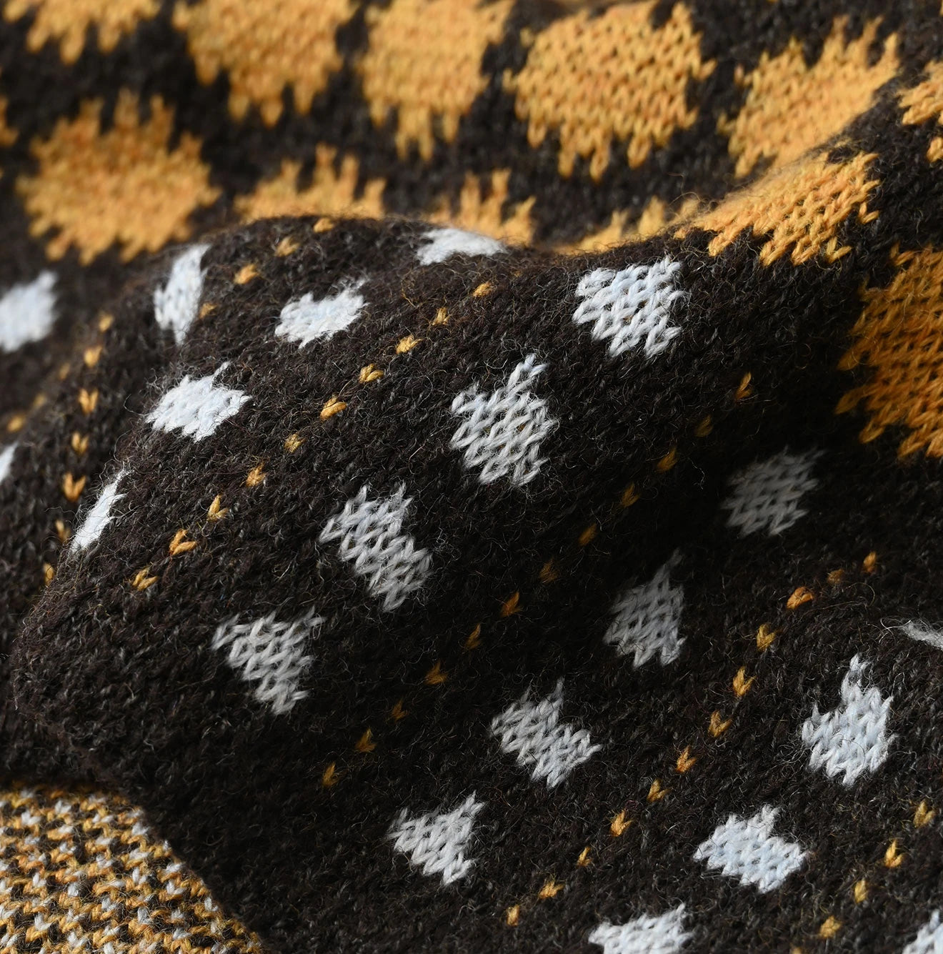 Shetland SAIJIKI Chestnuts Komon Sweater