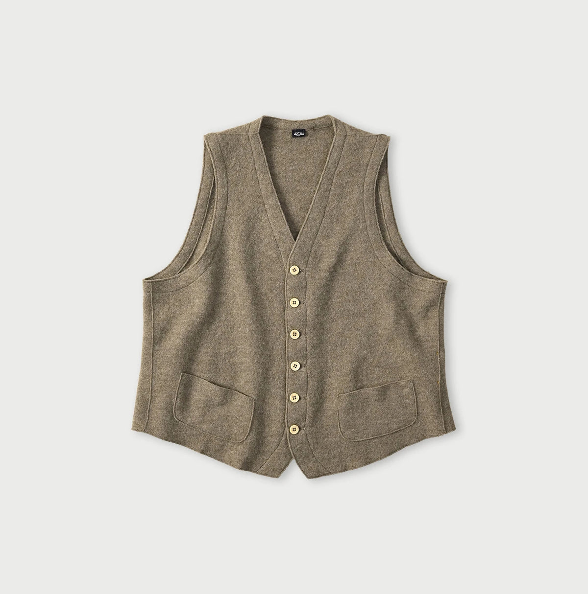 Float Boiled Wool Vest