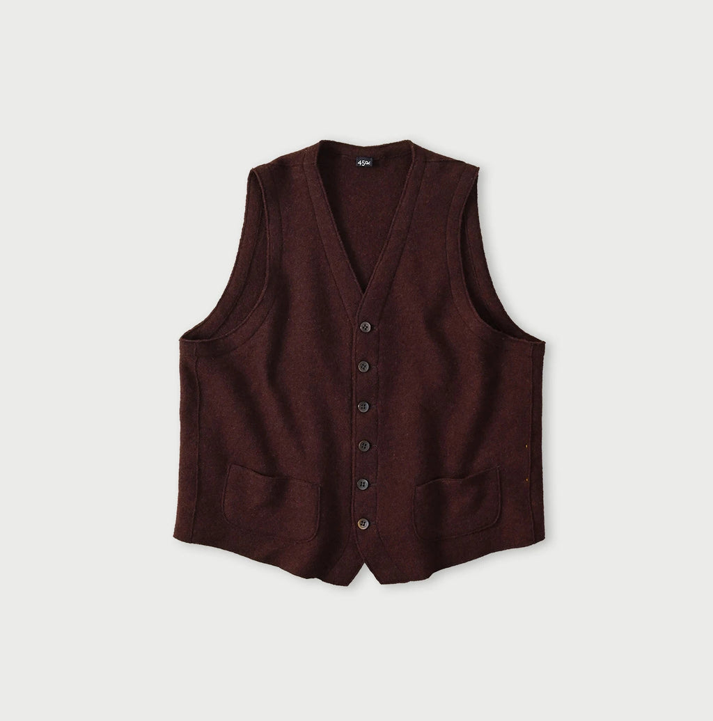 Float Boiled Wool Vest