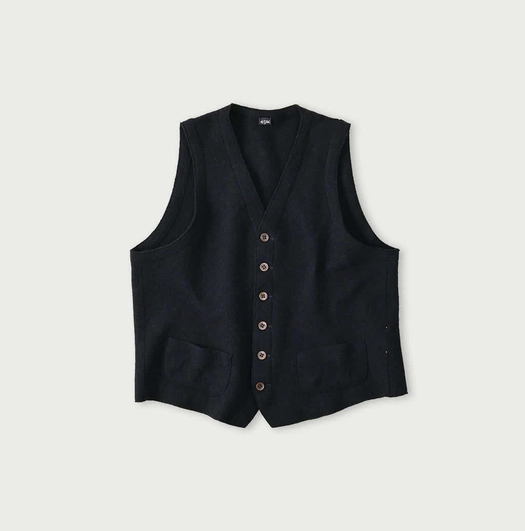 Float Boiled Wool Vest
