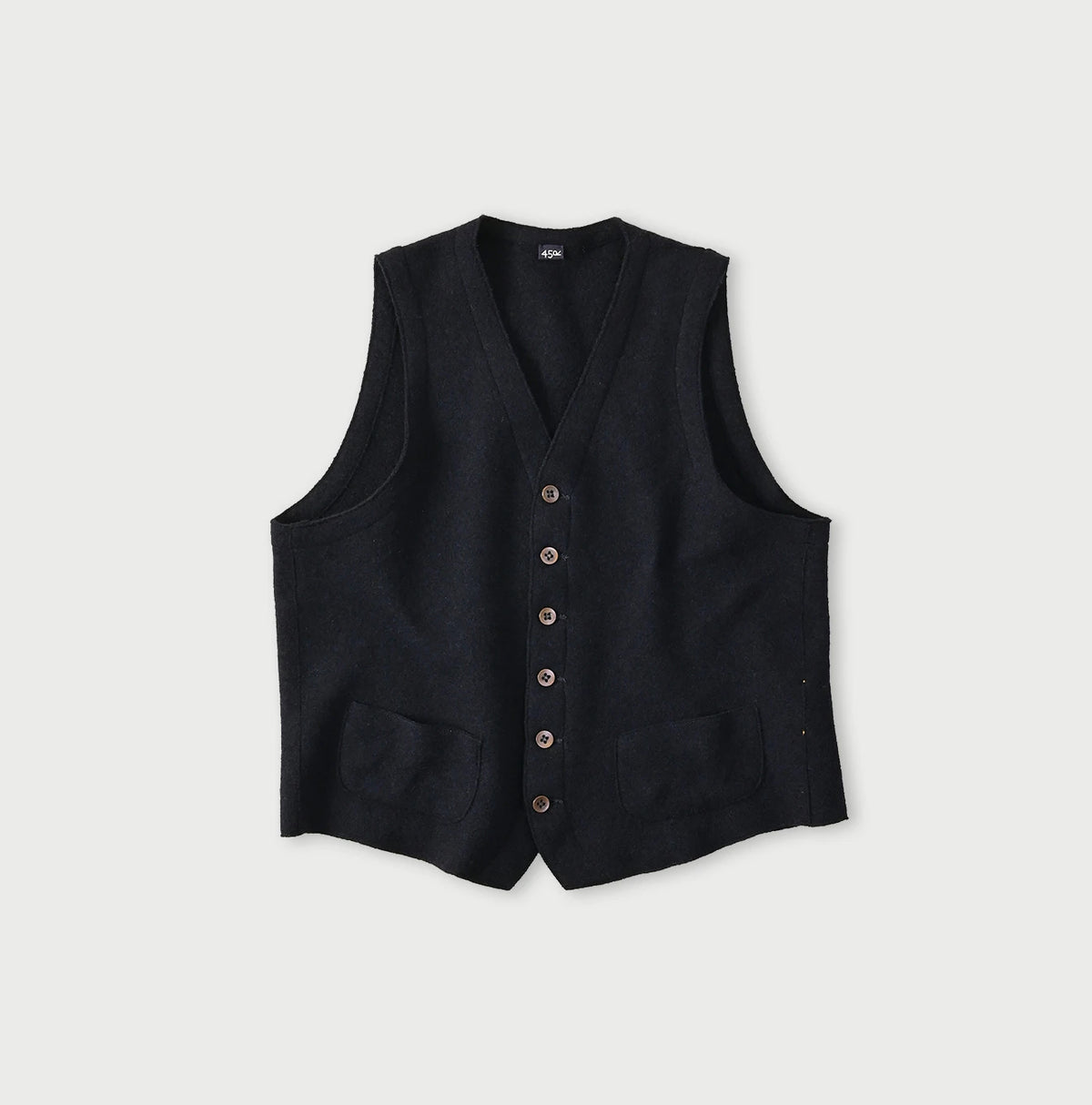 Float Boiled Wool Vest