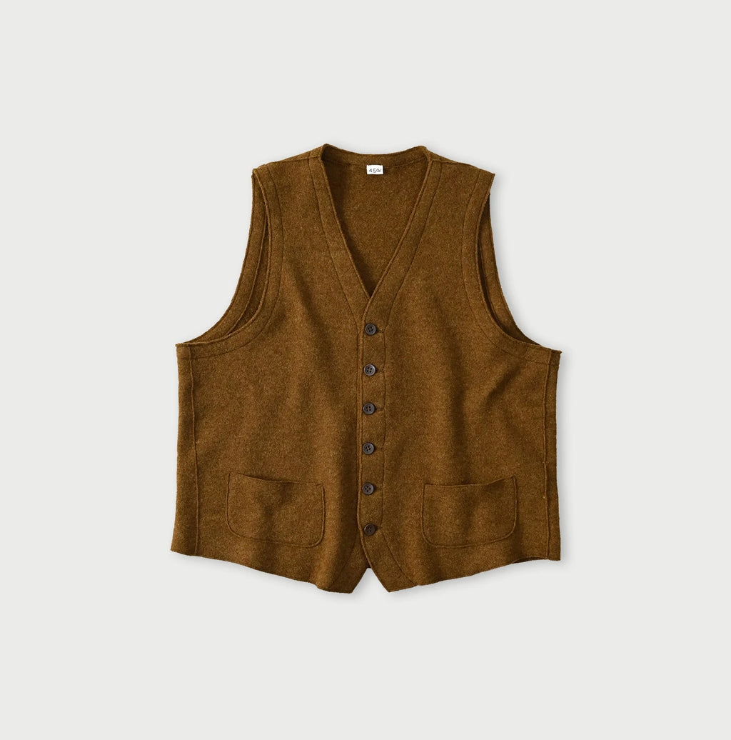 Float Boiled Wool Vest