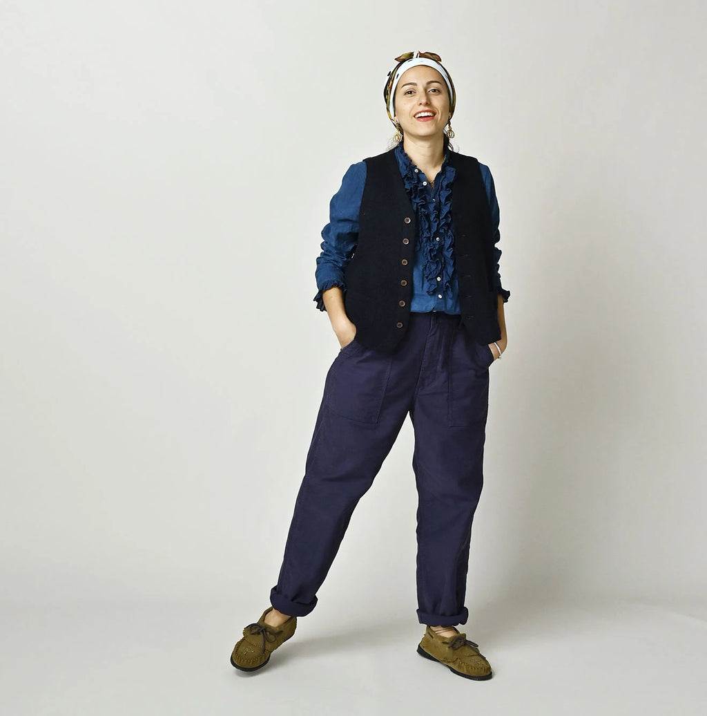 Float Boiled Wool Vest