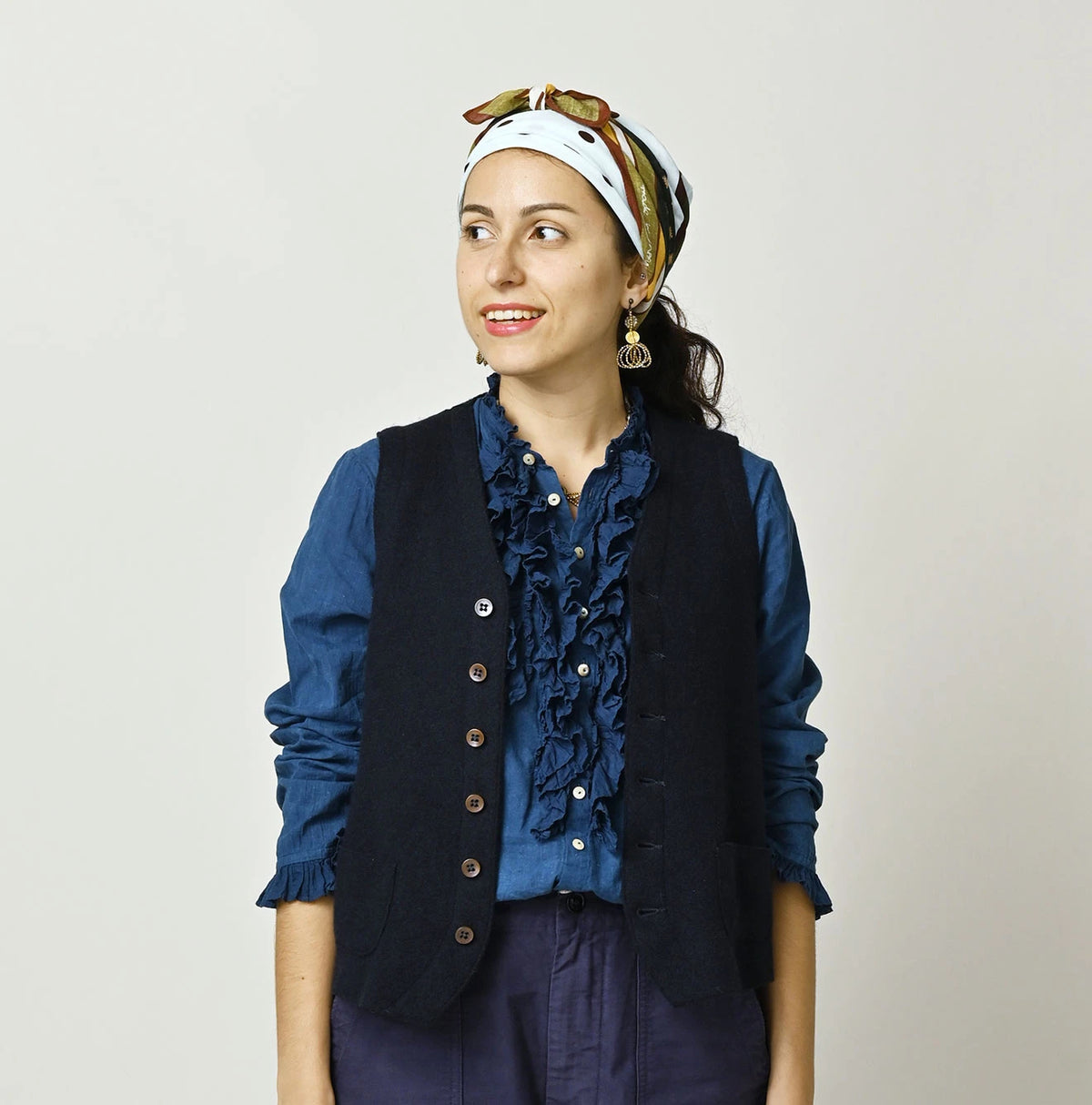Float Boiled Wool Vest