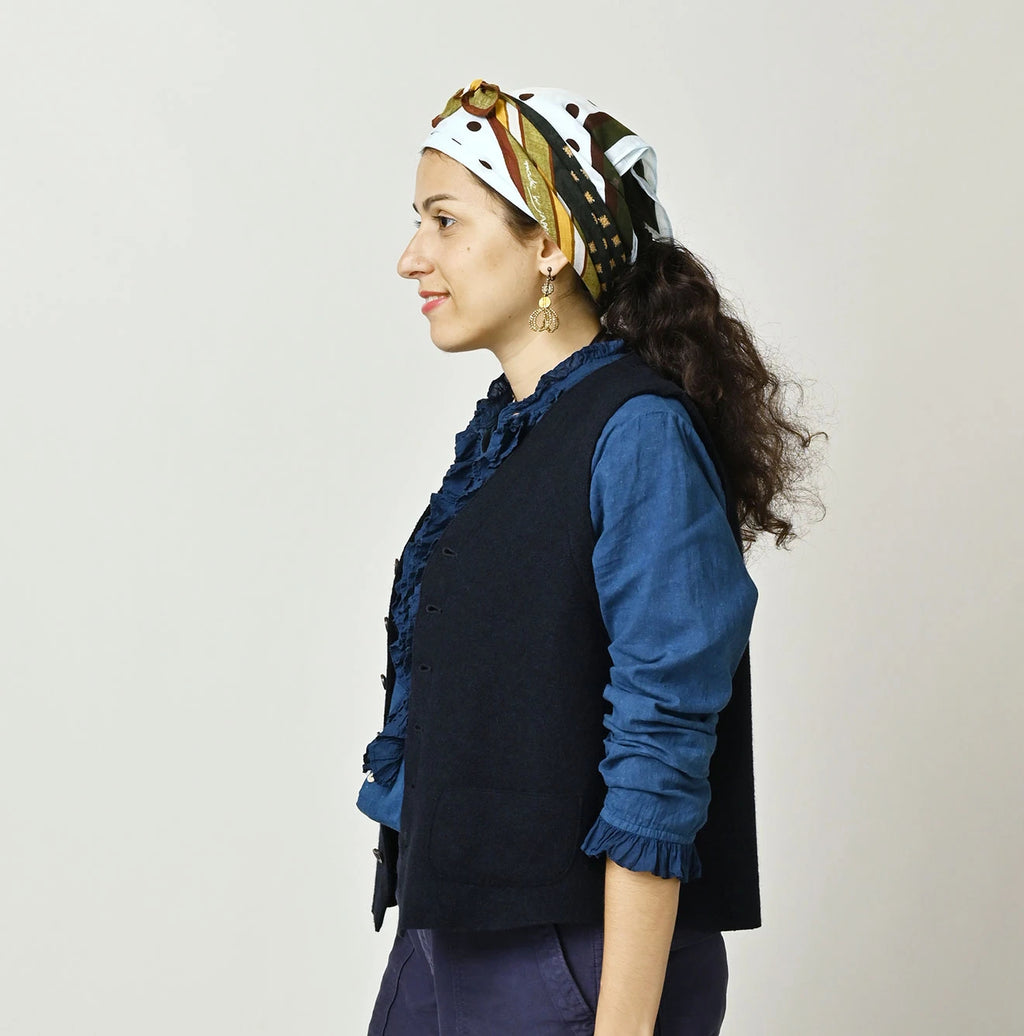 Float Boiled Wool Vest