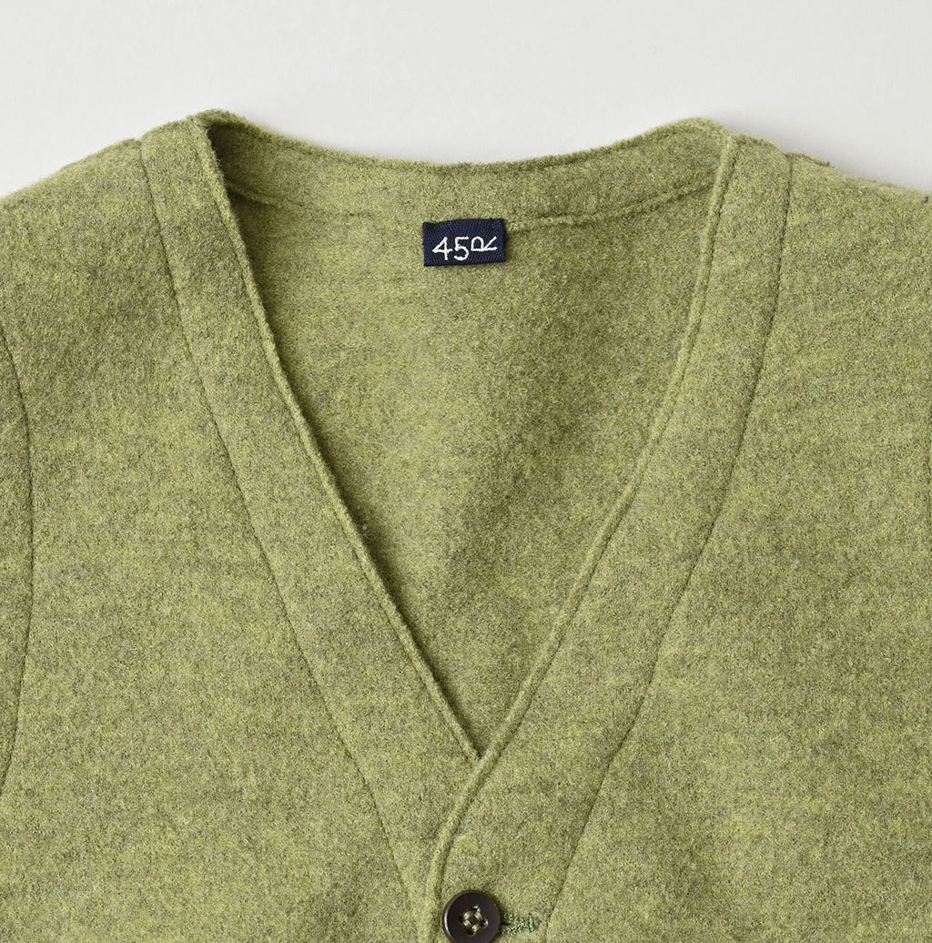 Float Boiled Wool Vest