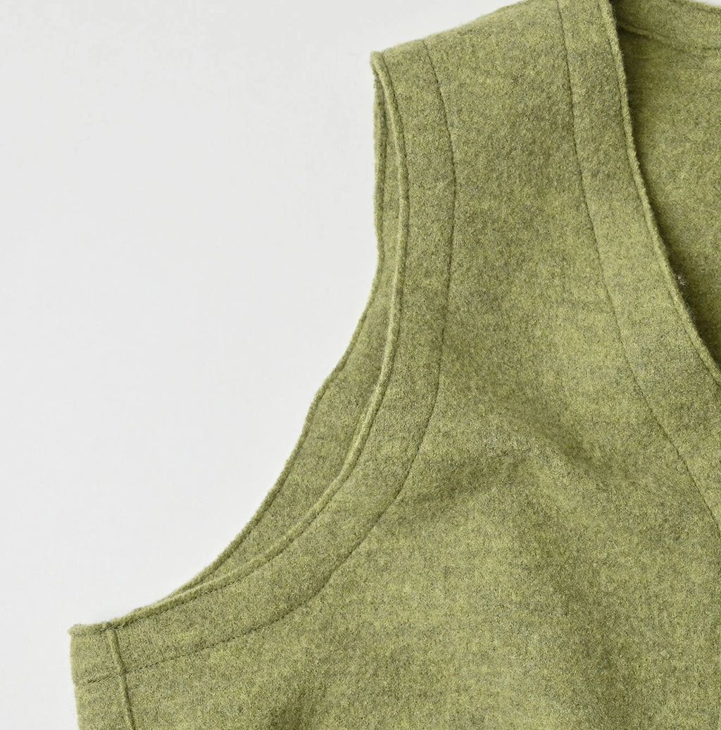 Float Boiled Wool Vest