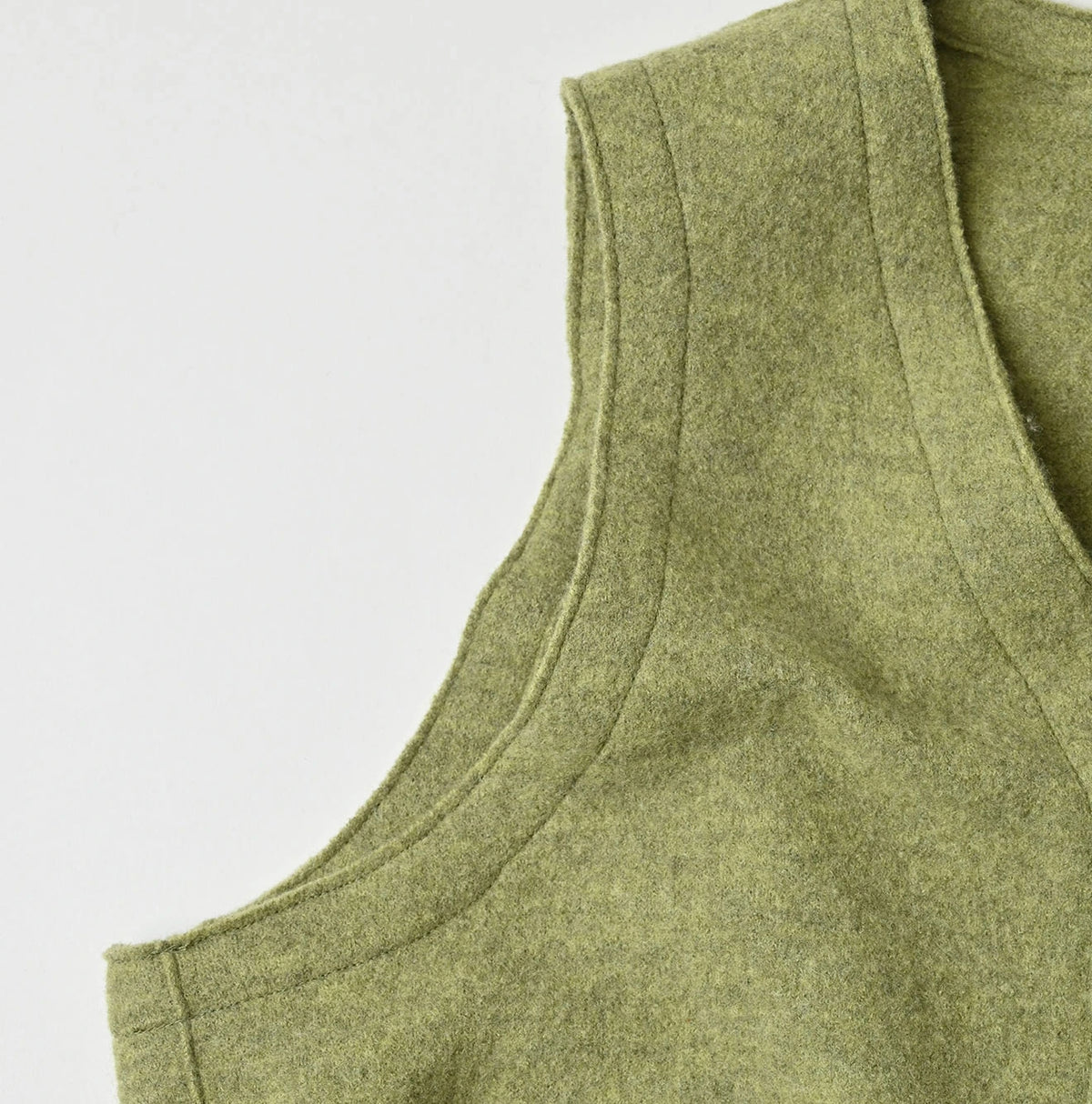 Float Boiled Wool Vest