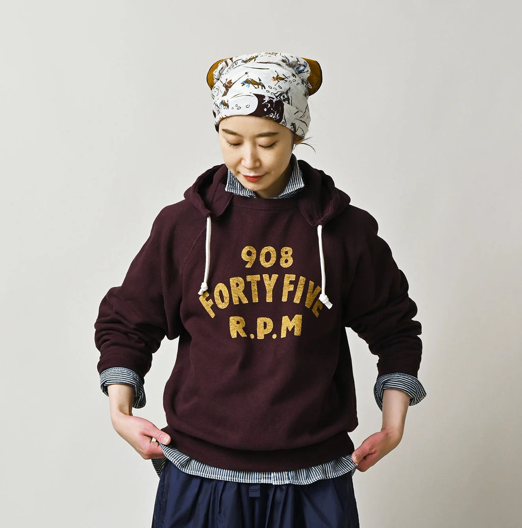 College Print Urake Drawn-String Hood