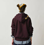 College Print Urake Drawn-String Hood