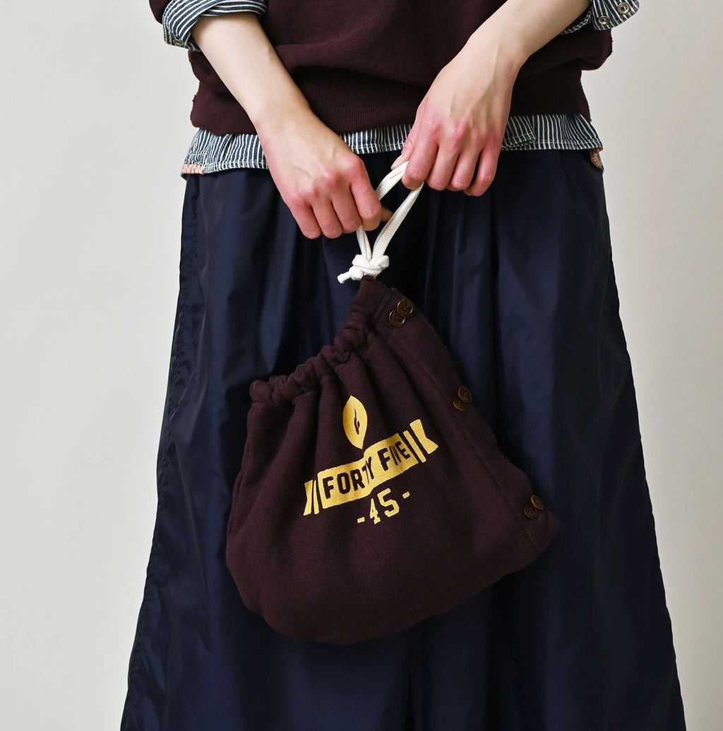 College Print Urake Drawn-String Hood