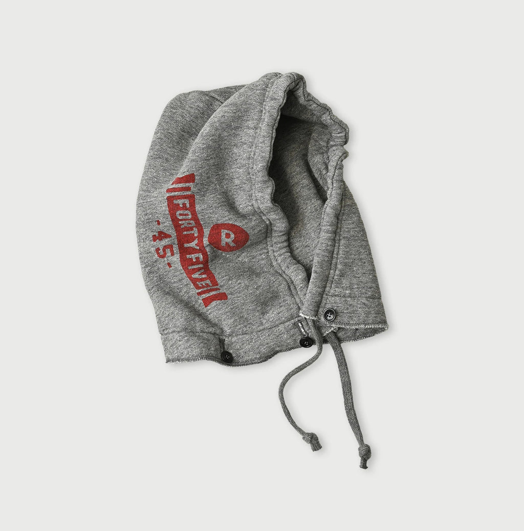 Top College Print Urake Drawn-String Hood