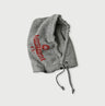 Top College Print Urake Drawn-String Hood