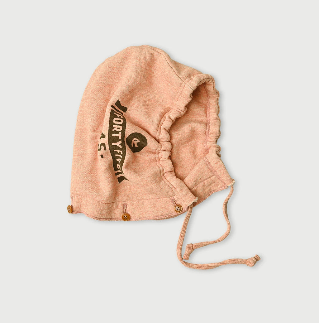 Top College Print Urake Drawn-String Hood