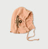 Top College Print Urake Drawn-String Hood