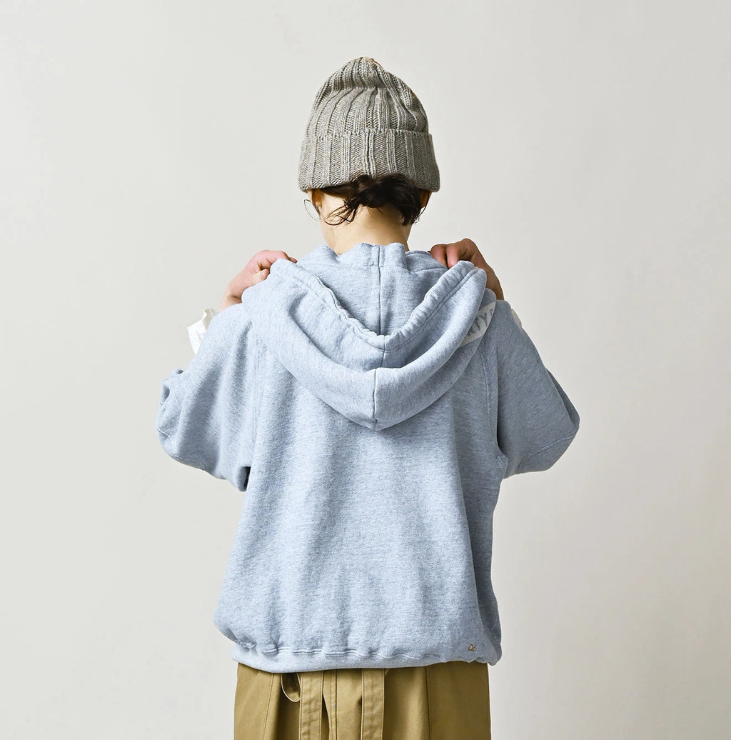 Top College Print Urake Drawn-String Hood