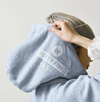 Top College Print Urake Drawn-String Hood