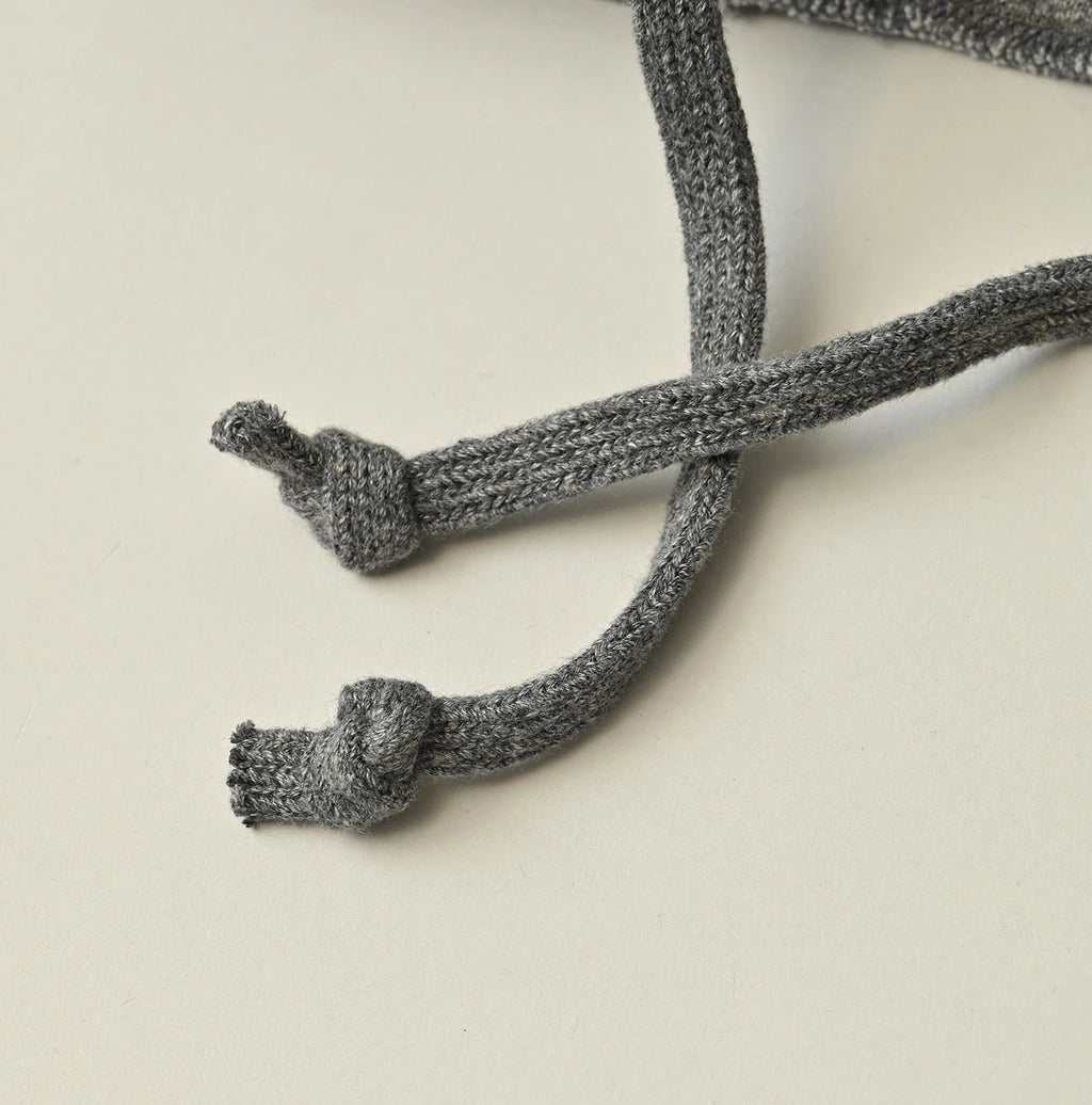 Top College Print Urake Drawn-String Hood