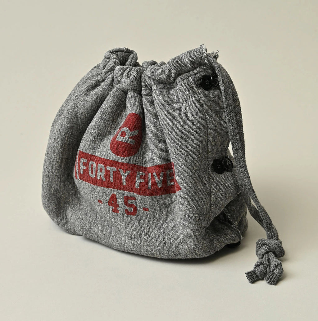 Top College Print Urake Drawn-String Hood