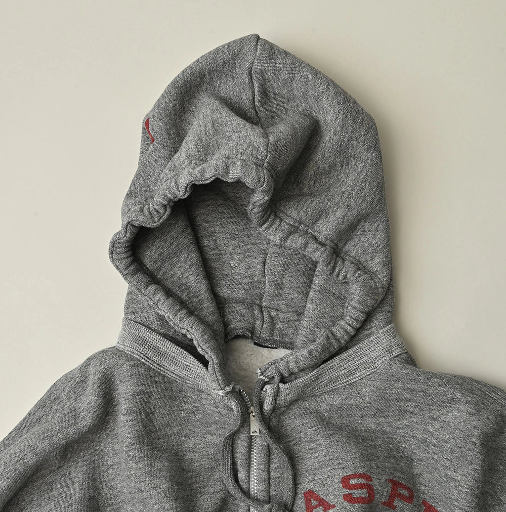 Top College Print Urake Drawn-String Hood