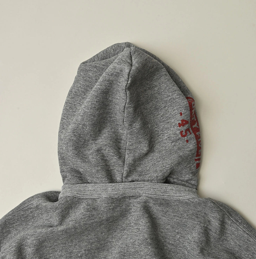 Top College Print Urake Drawn-String Hood