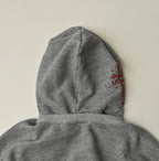 Top College Print Urake Drawn-String Hood
