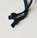 Indigo College Print Urake Drawn-String Hood