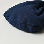 Indigo College Print Urake Drawn-String Hood