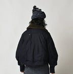 Indigo Thin Back Satin x Nylon Annie G Blouson
