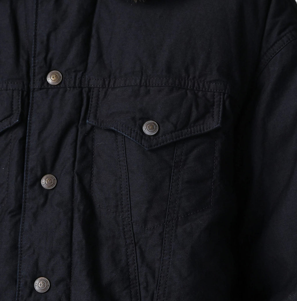 Indigo Thin Back Satin x Nylon Annie G Blouson