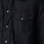 Indigo Thin Back Satin x Nylon Annie G Blouson