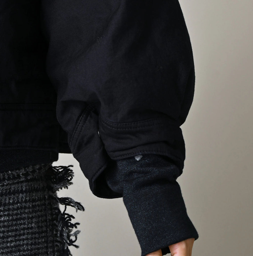Indigo Thin Back Satin x Nylon Annie G Blouson
