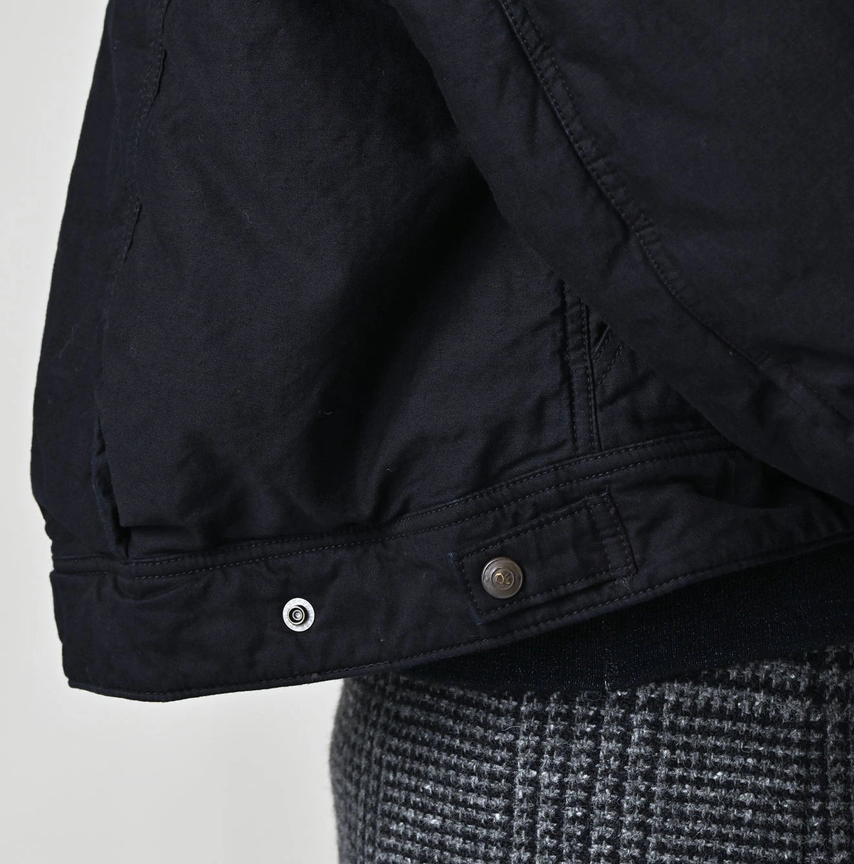Indigo Thin Back Satin x Nylon Annie G Blouson