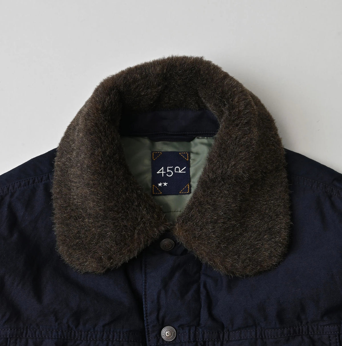 Indigo Thin Back Satin x Nylon Annie G Blouson
