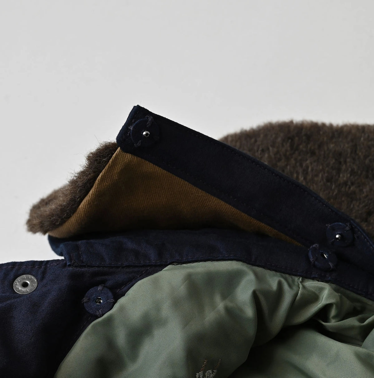 Indigo Thin Back Satin x Nylon Annie G Blouson