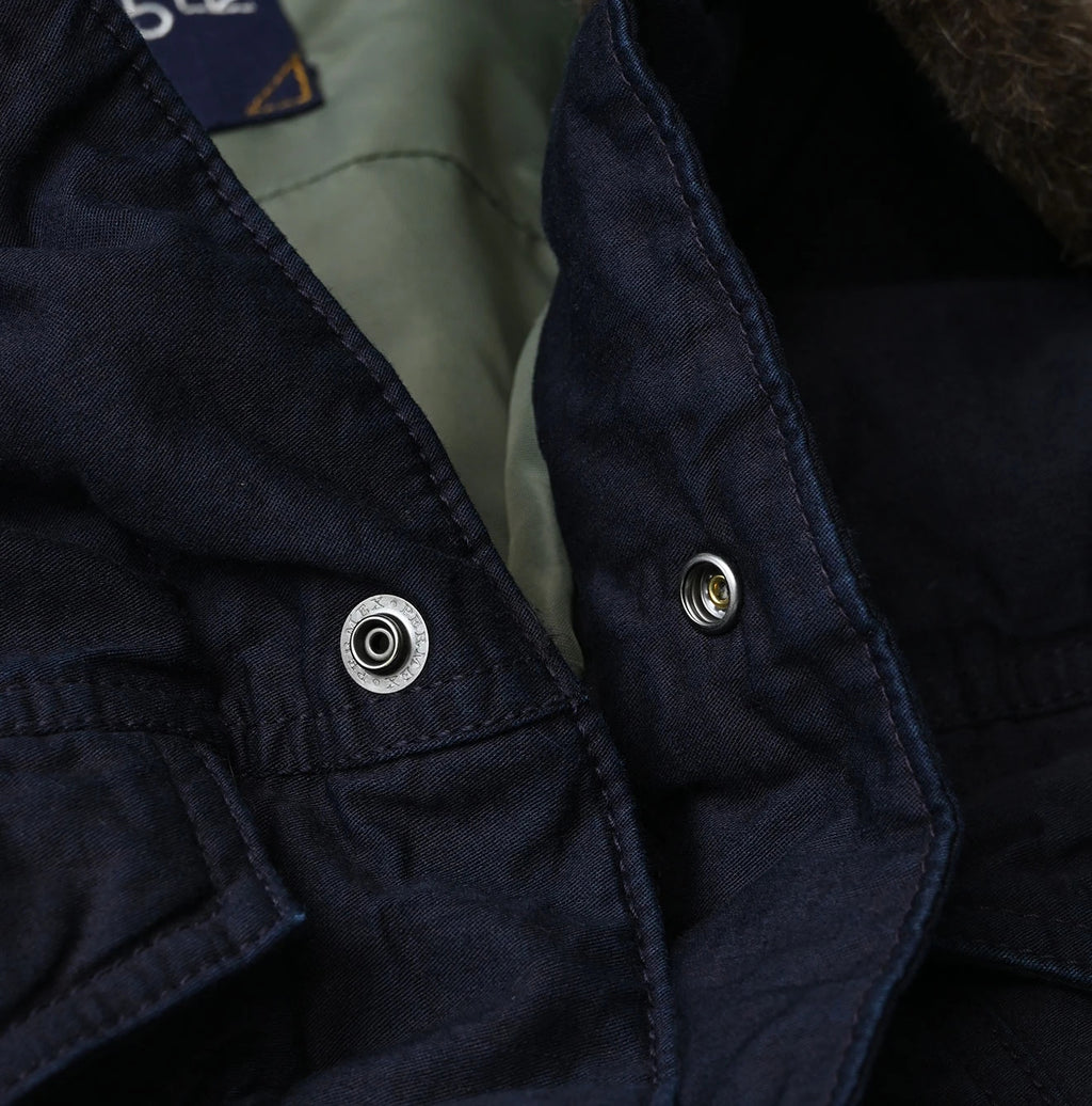 Indigo Thin Back Satin x Nylon Annie G Blouson