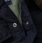 Indigo Thin Back Satin x Nylon Annie G Blouson