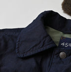 Indigo Thin Back Satin x Nylon Annie G Blouson