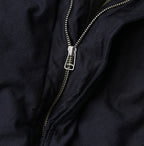 Indigo Thin Back Satin x Nylon Dumbo Collar Flare Vest