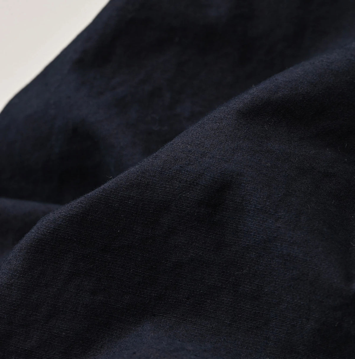 Indigo Thin Back Satin x Nylon Dumbo Collar Flare Vest