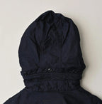 Indigo Thin Back Satin x Nylon Dumbo Collar Flare Vest